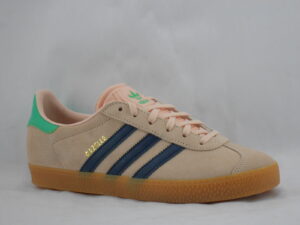 Ténis Feminino Rosa com Riscas Azuis Gazelle